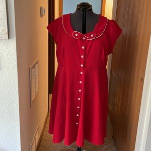Red Myrtlewood ModCloth dress 3x
